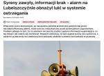 Syreny zawyły, informacji brak - alarm na Lubelszczyźnie obnażył luki w systemie ostrzegania
